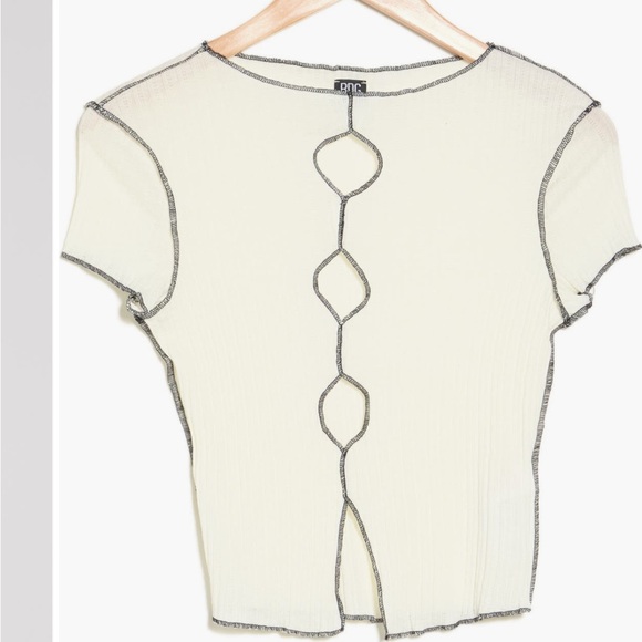 Urban Outfitters BDG cutout top white and black
size small - Picture 3 of 4